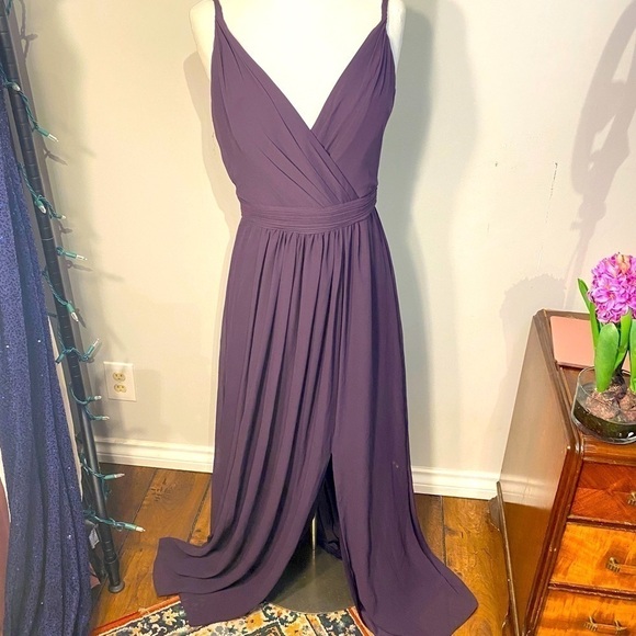 13. Floaty Chiffon Evening Gown By Levkoff. NWOT - Picture 4 of 10